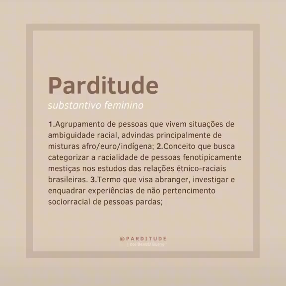 Definição de Parditude.